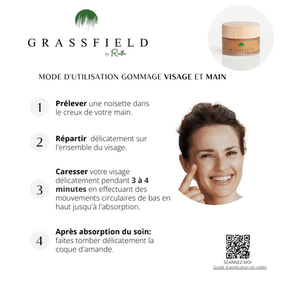 Guide d'utilisation-Gommage visage purifiant - GRASSFIELD by Ruth